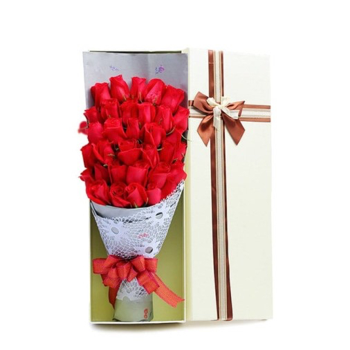 33 Red Roses in luxury box