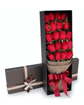 20 Red Roses in Luxury Box
