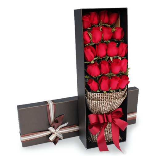 20 Red Roses in Luxury Box