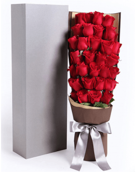 33 Red Roses in luxury box