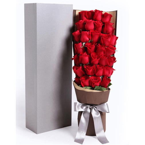 33 Red Roses in luxury box